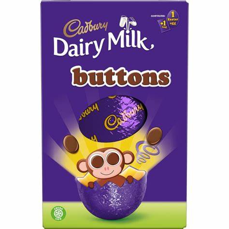 cadbury milk buttons easter egg